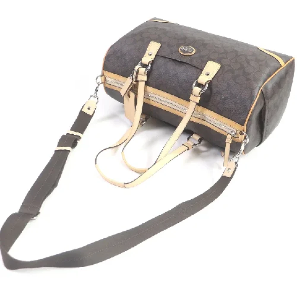 Coach Pre-owned Leather handbags Brown Dames