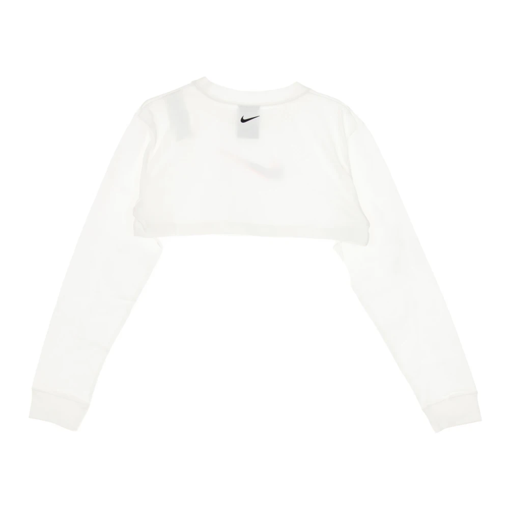 Nike Korte Mouwen Crop Top Streetwear Collectie White Dames