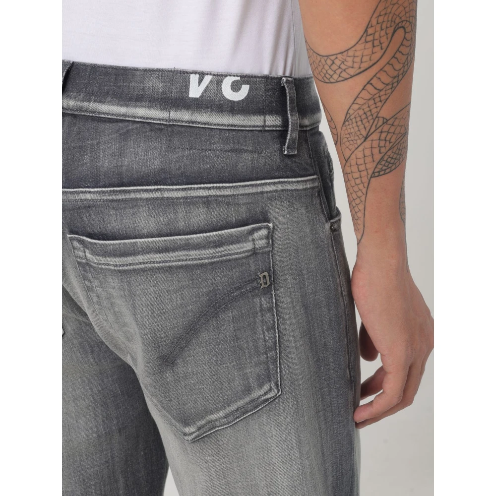 Dondup George Denim Gebruikt Effect Broek Gray Heren