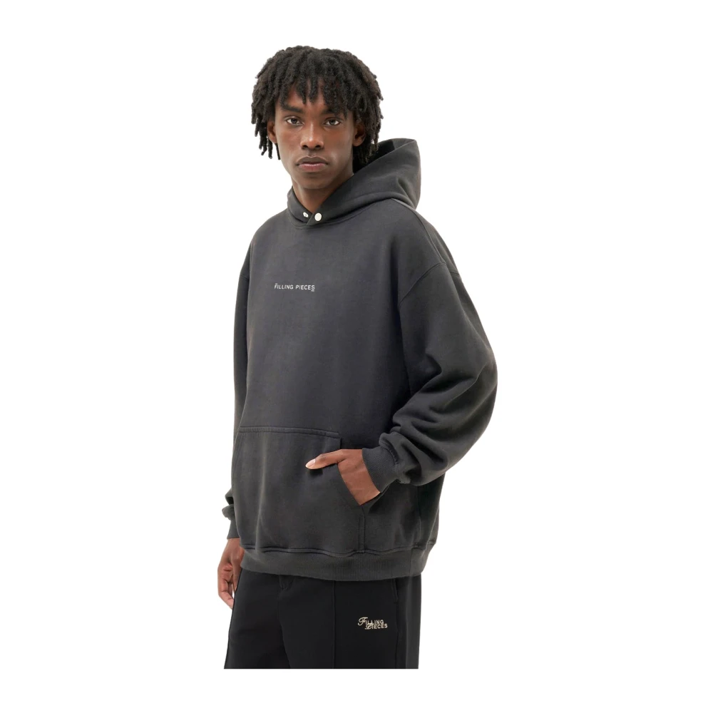 Filling Pieces Hoodie Handshake Vintage Black Heren