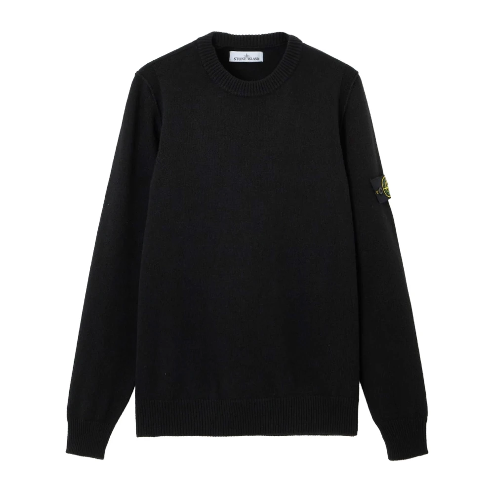 Stone Island Crewneck Jumper With Reverse Stitch Details - Male - Round-Neck Knitwear - Black - 2XL - Knitwear