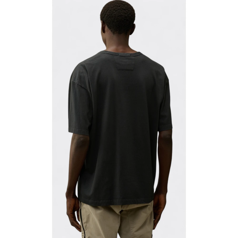 C.P. Company Boxy Logo T-Shirt Black Heren