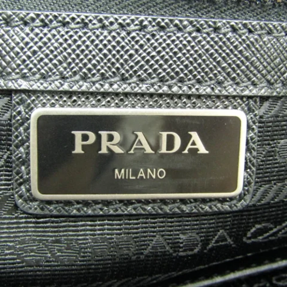 Prada Vintage Pre-owned Leather totes Black Dames