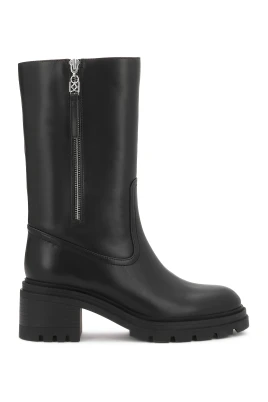 Slip-on läderstövletter
