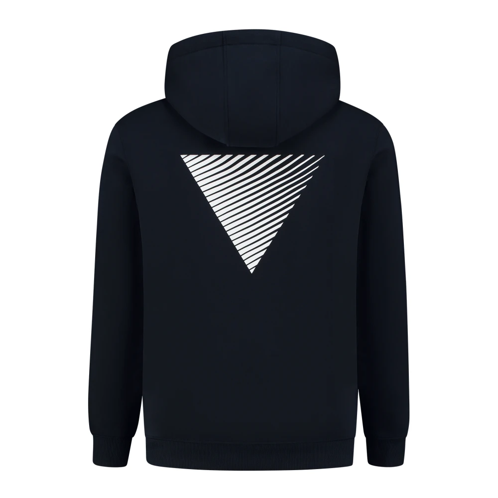 Pure Path Essential Logo Hoodie Blue Heren