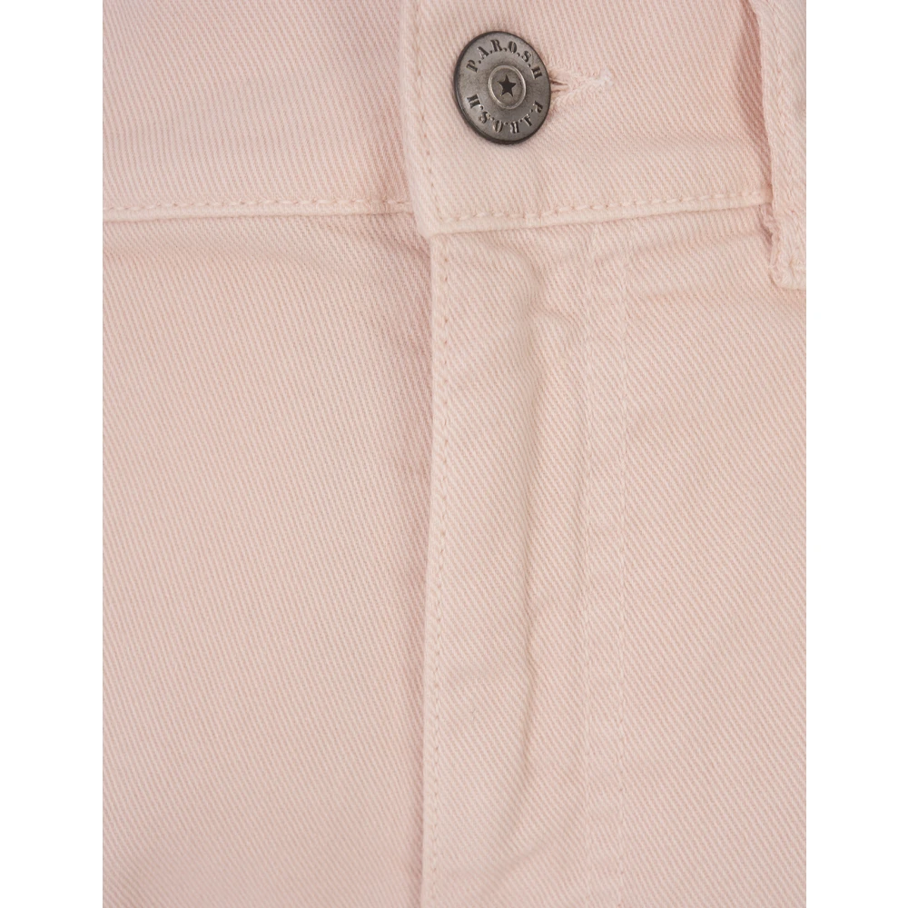 P.a.r.o.s.h. Roze Chimera Cropped Jeans Pink Dames