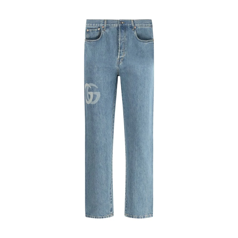 Gucci Klassieke Straight Leg Jeans Blue Heren
