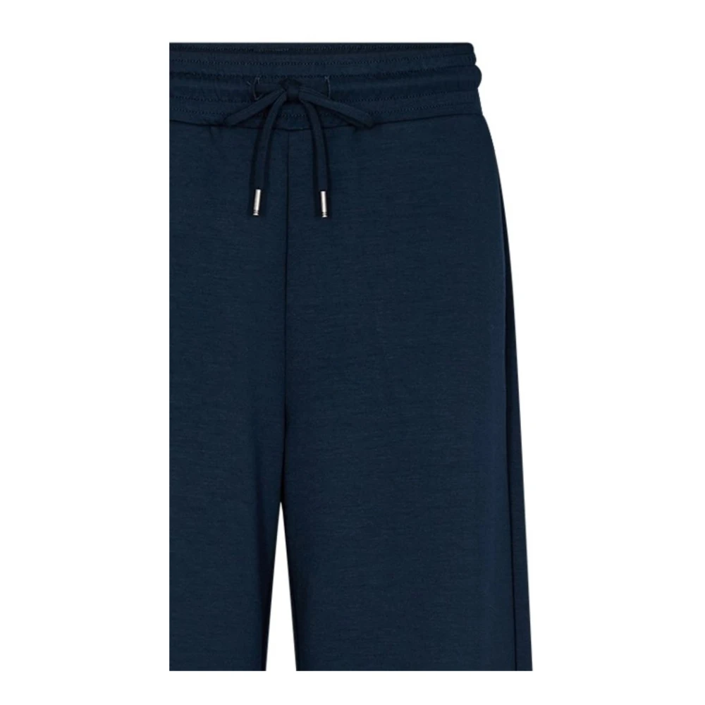 Soyaconcept Comfortabele Blauwe Modal-Polyester Broek Blue Dames