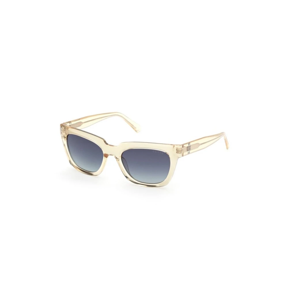 Guess Men's Yellow Sunglasses, 53 Mm, Square Plastic Sunglasses