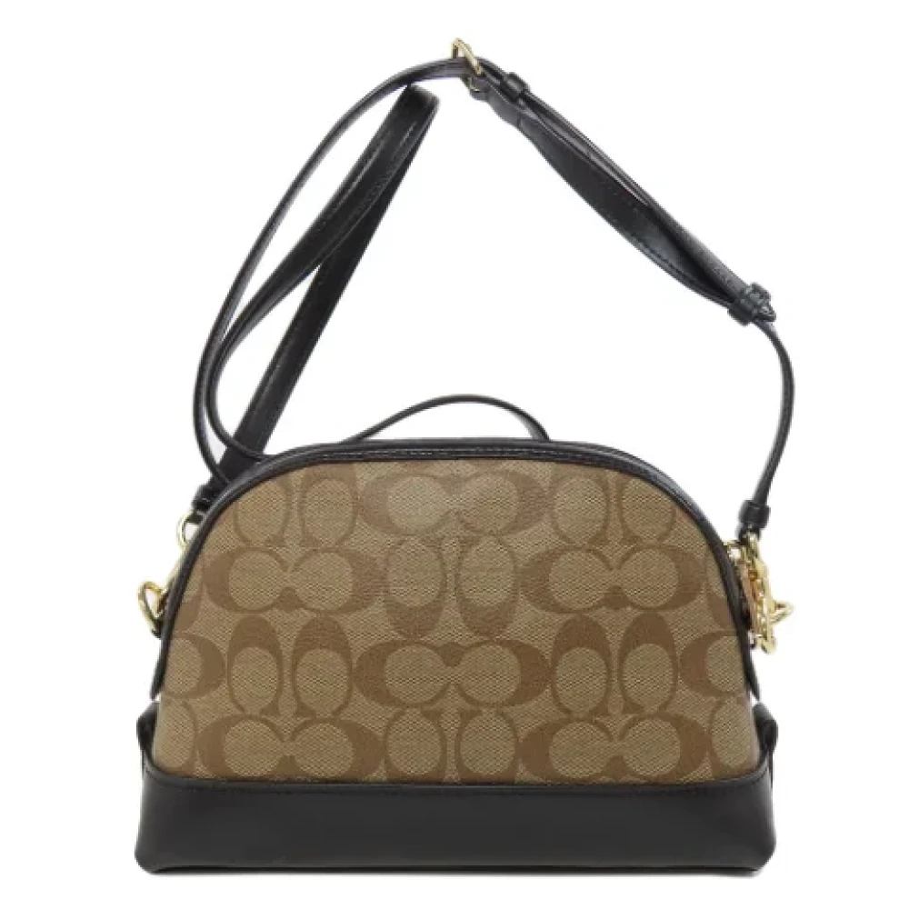 Coach Pre-owned Fabric shoulder-bags Brown Dames
