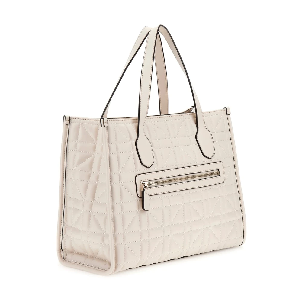 Guess Convertible Crossbody Tas Steen Beige Dames