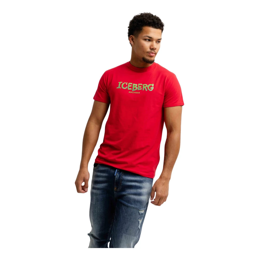 Iceberg - Tops > T-Shirts - Red - Iceberg - Modalova