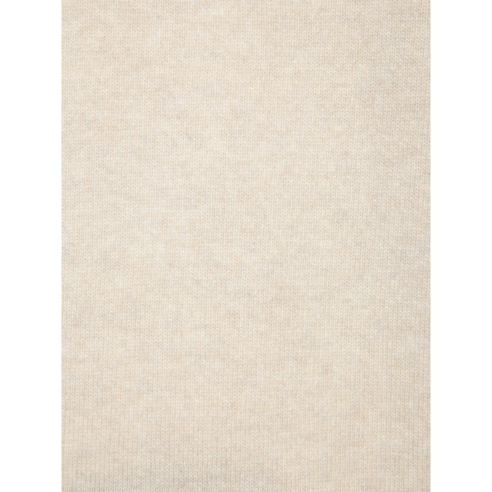 Daniele Fiesoli Witte Gebreide Hoodie Trui Beige Heren