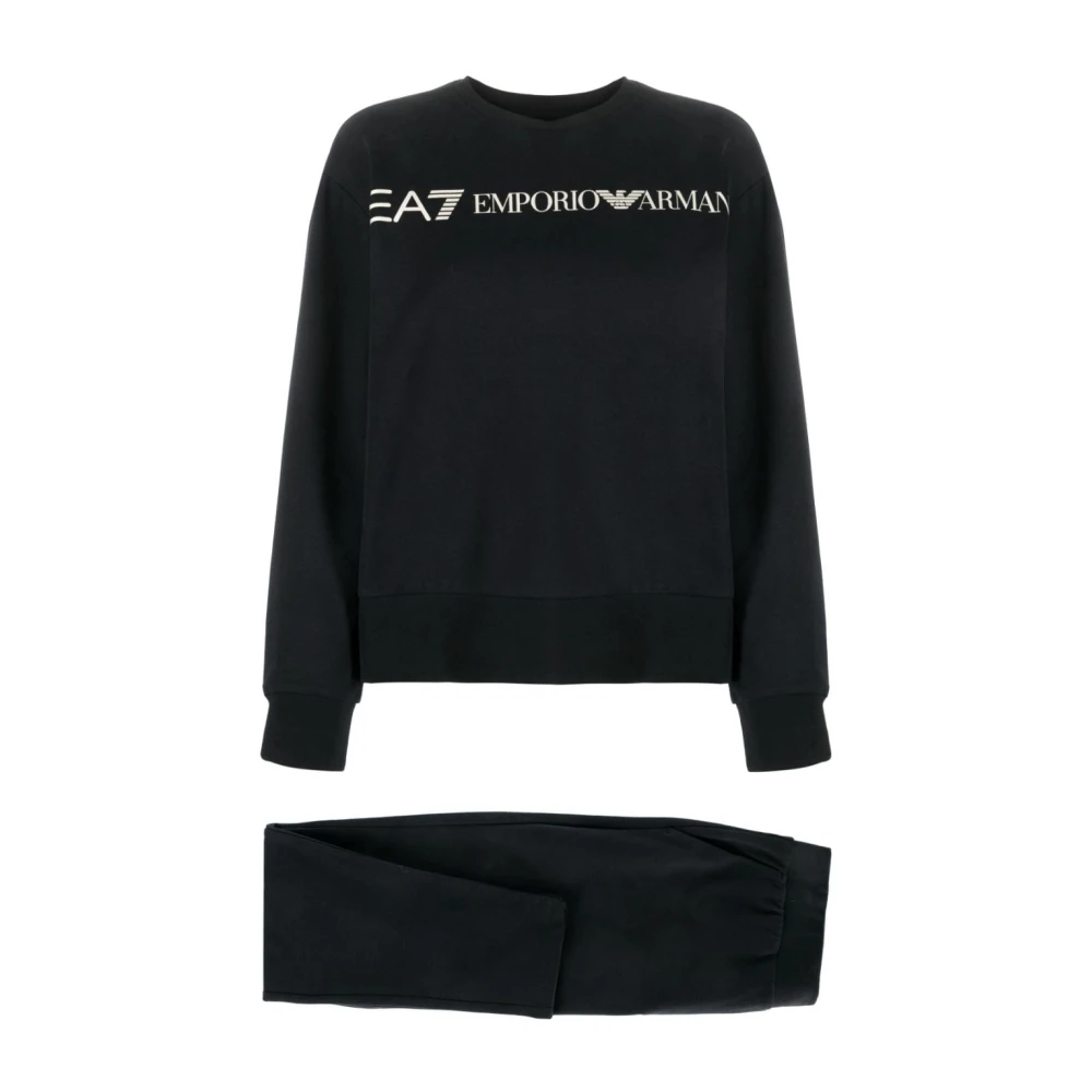 Emporio Armani EA7 Sweaters Zwart Black Dames