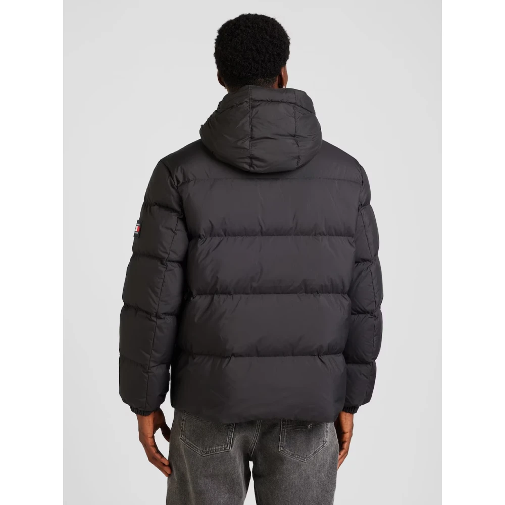 Tommy Jeans Zwarte Dons Puffer Jas Black Heren