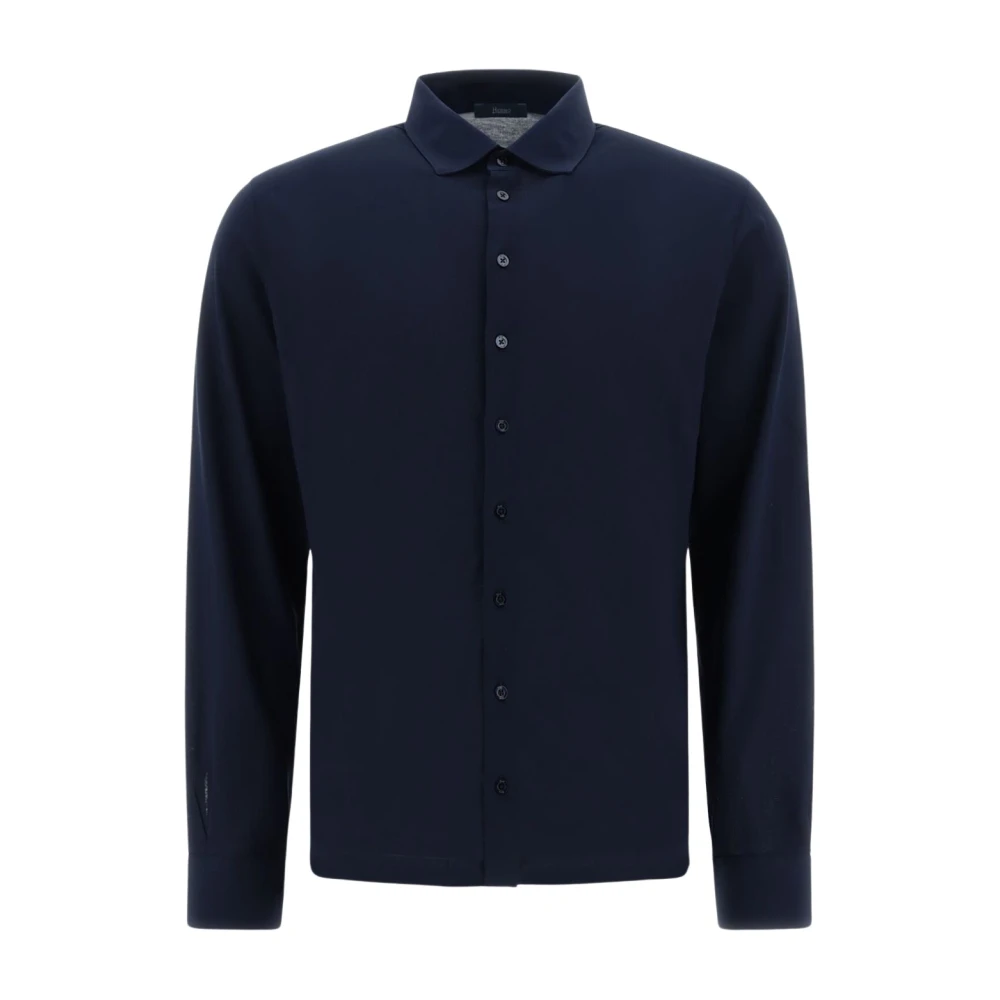 Herno Casual Shirts Blue Heren