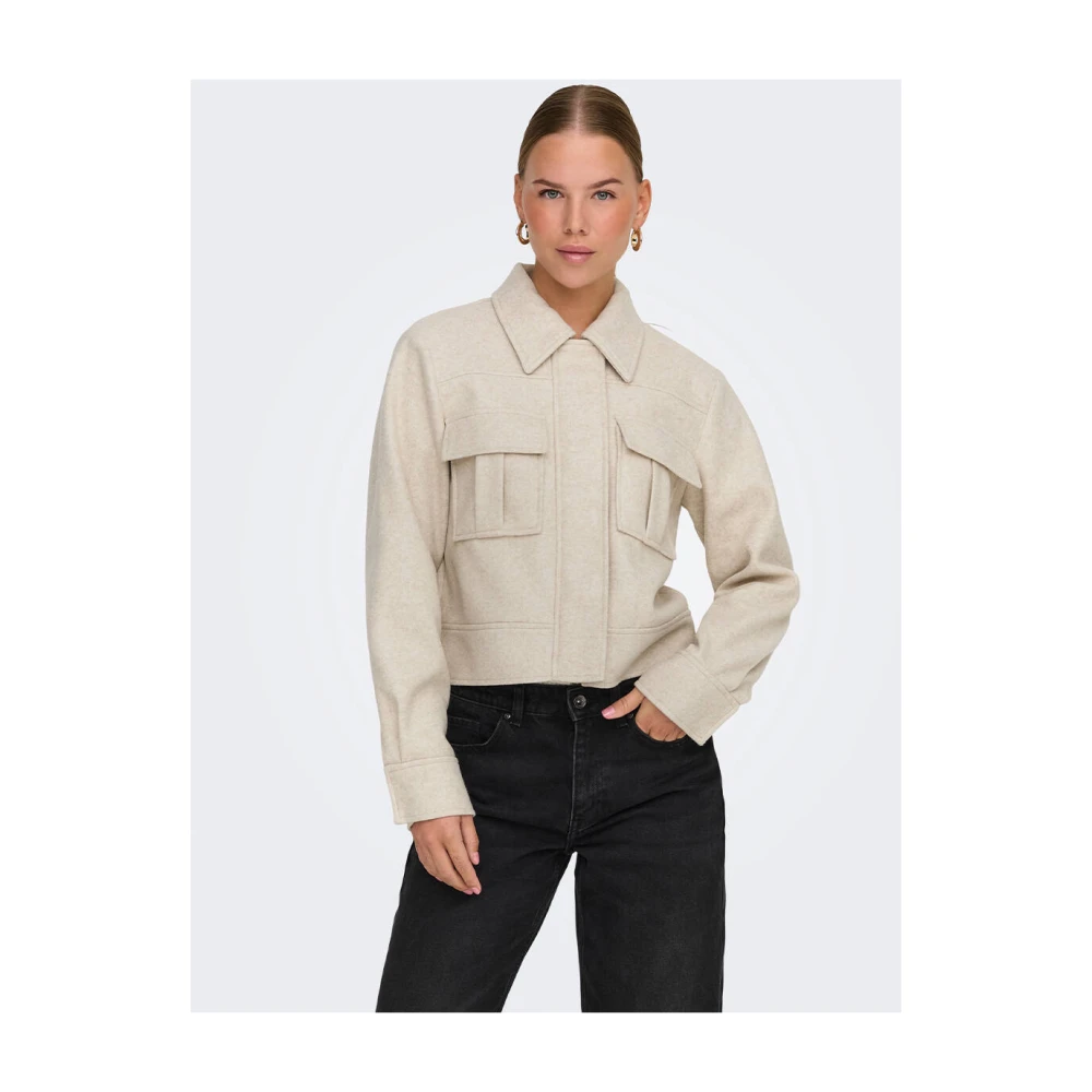 Only Cargo jack met korte levensstijl Beige Dames