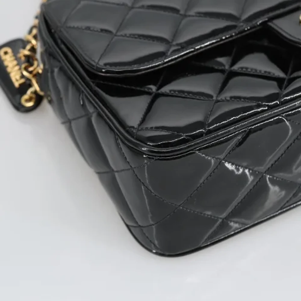 Chanel Vintage Pre-owned Leather shoulder-bags Black Dames