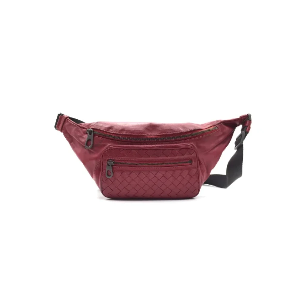 Bottega Veneta Vintage Pre-owned Leather travel-bags Red Dames