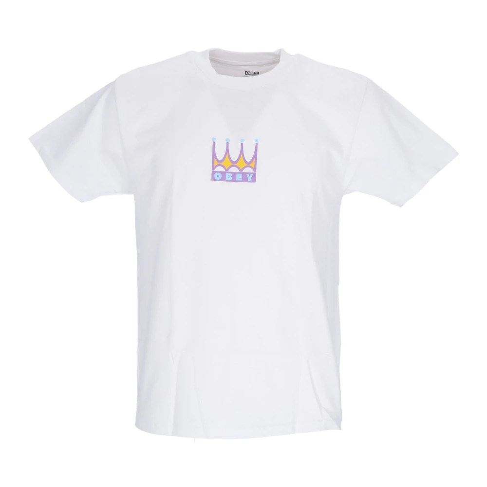 Obey Klassiek Wit Heren T-shirt Korte Mouw White Heren