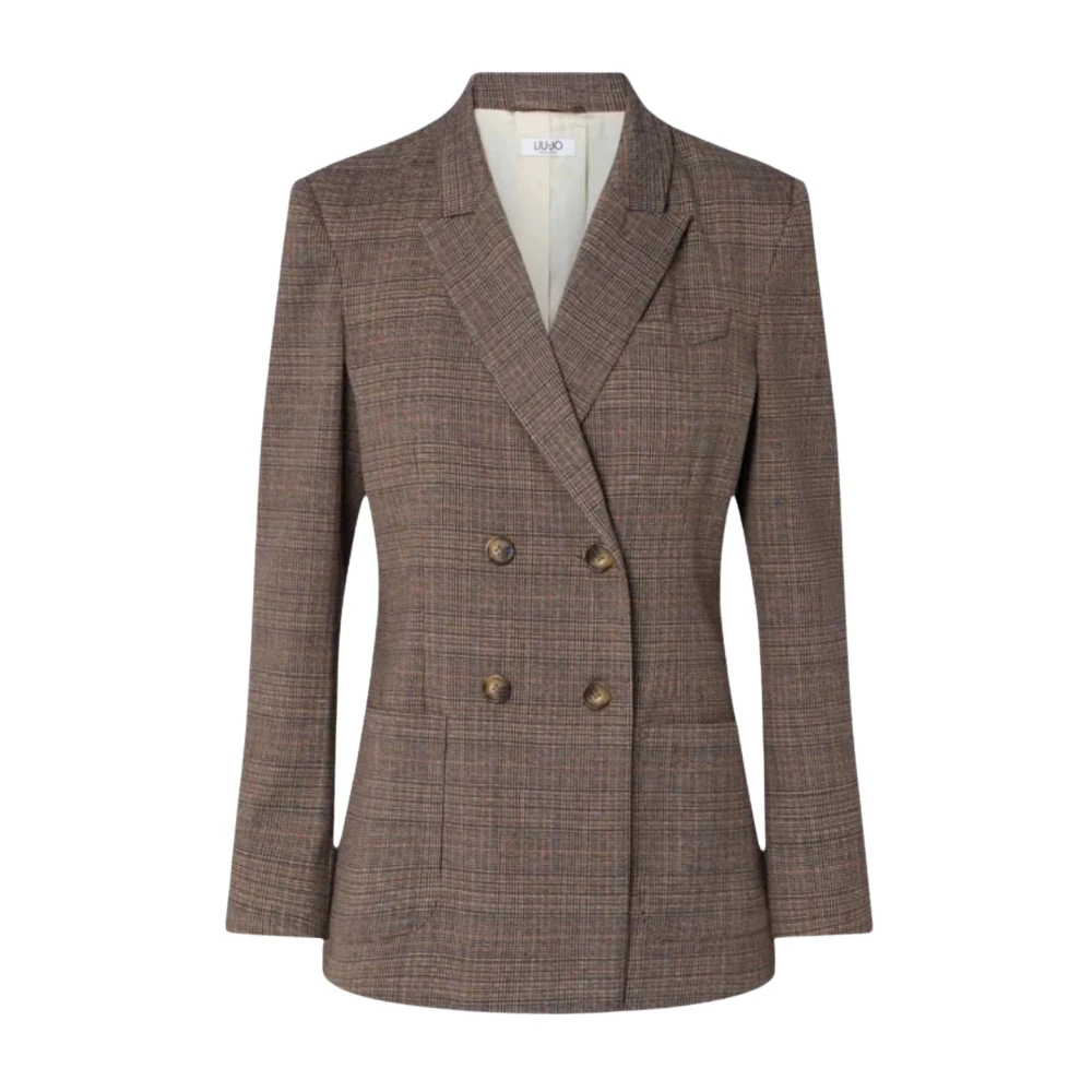 Liu Jo T733al9175 Giacca Doppiopetto Classic Tartan - Immagine 3