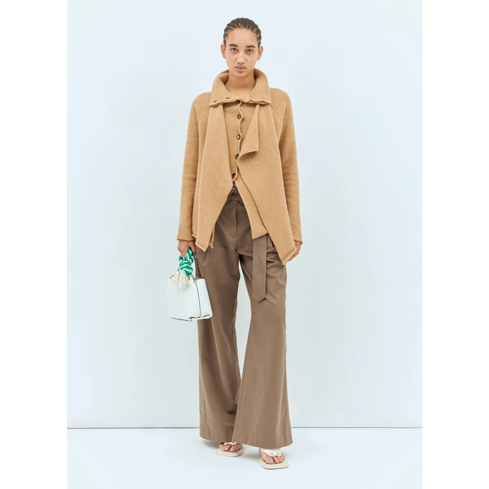 JW Anderson Wolmix Laagjesvest Beige Dames