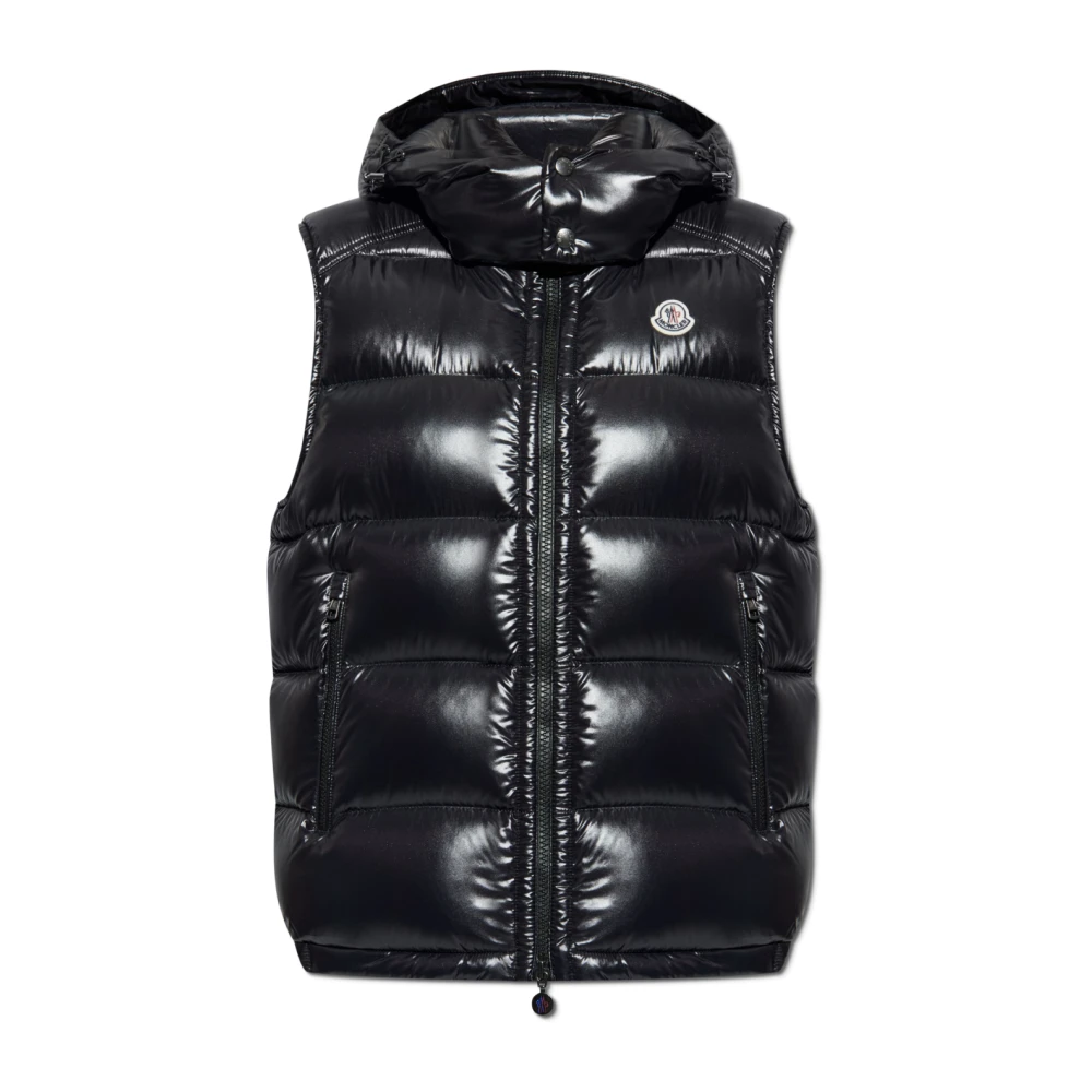 Moncler Men's Black Bormes Down Vest Medium