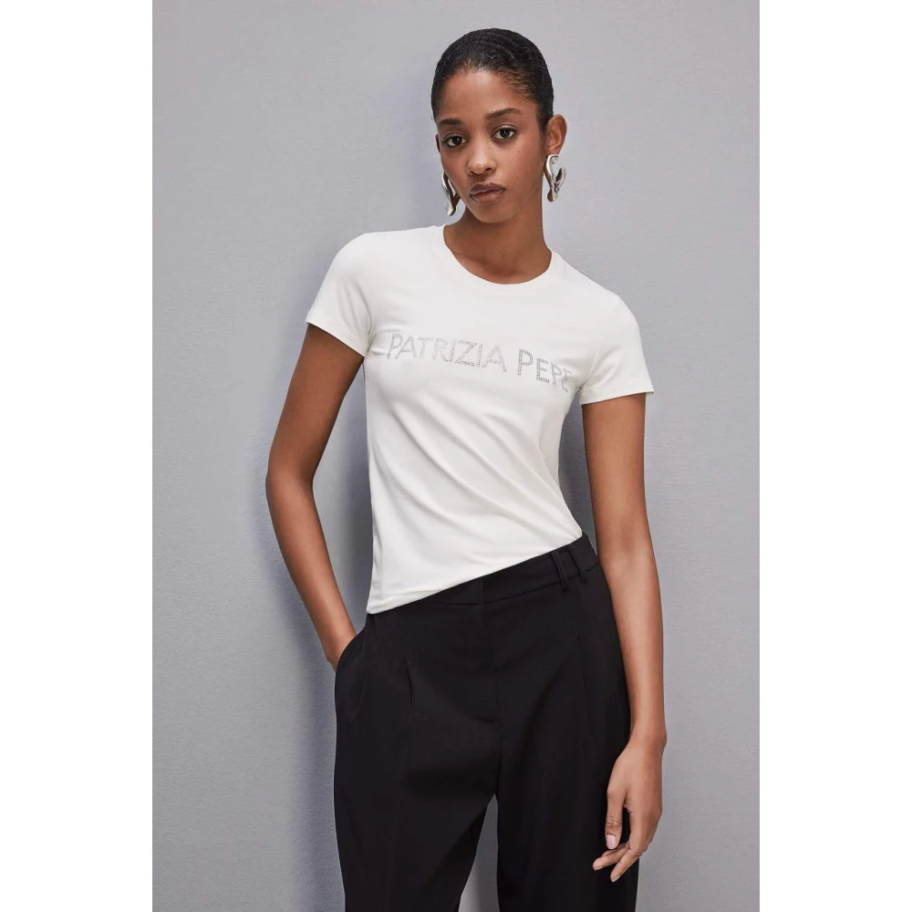 PATRIZIA PEPE Wit T-shirt White Dames
