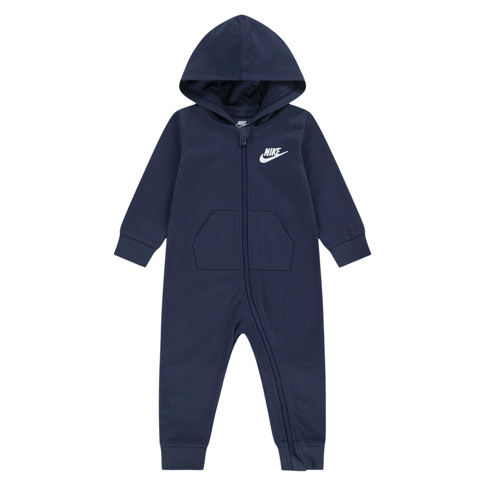 Nike Unisex Kids Blue Bodies & Sets, 18 M, French Terry Coverall