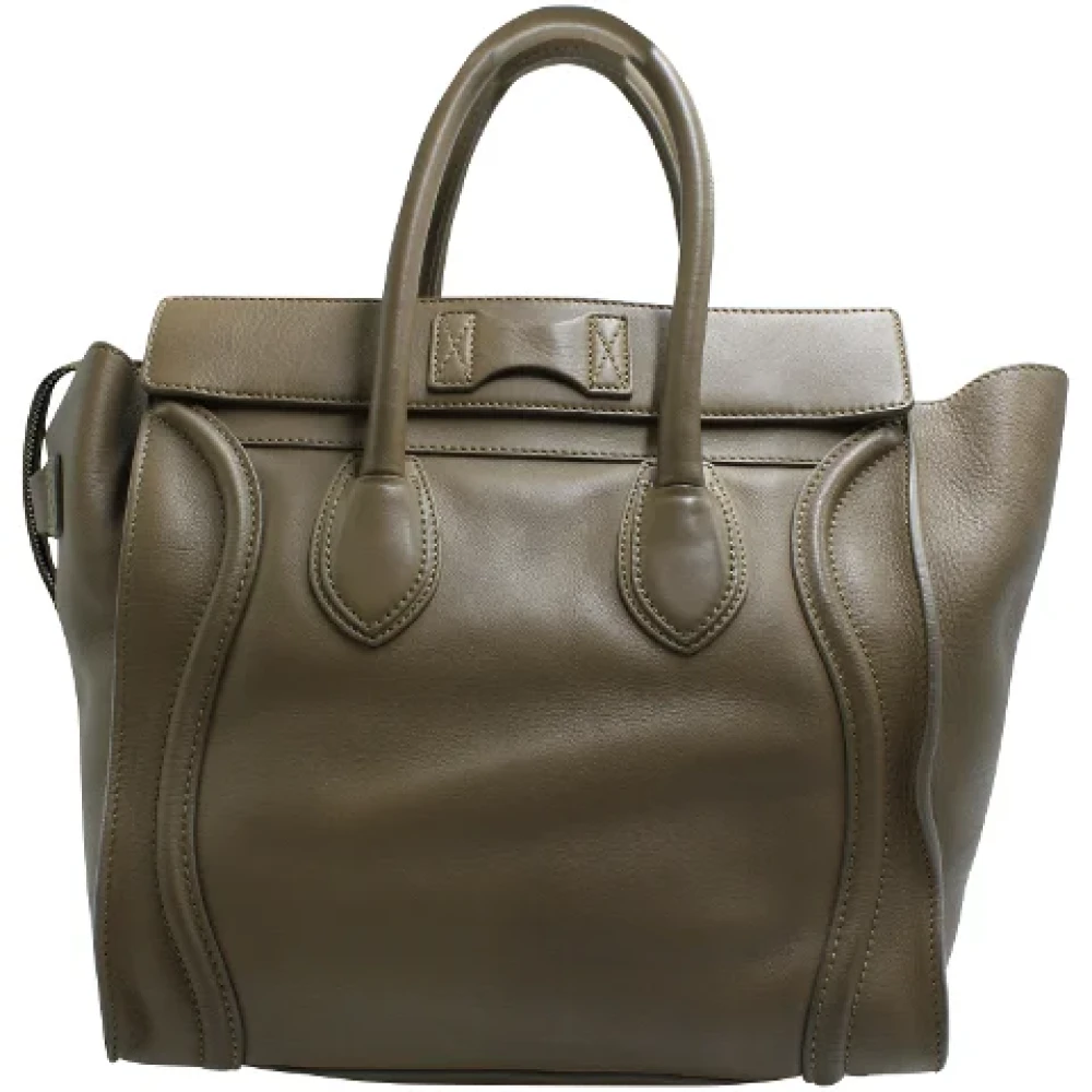 Celine Vintage Pre-owned Leather celine-bags Brown Dames