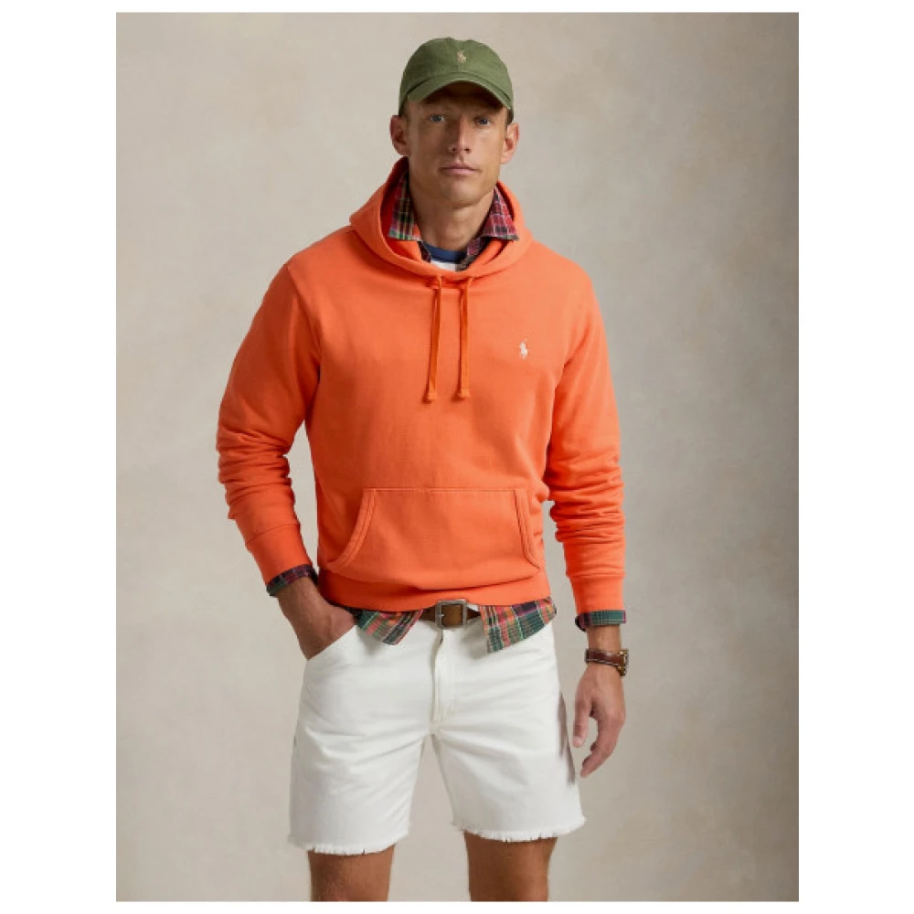 Polo Ralph Lauren Katoenen hoodie met sportieve stijl Orange Heren