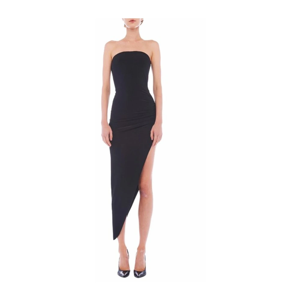 Norma Kamali Zwarte Stijlvolle Jurk Black Dames