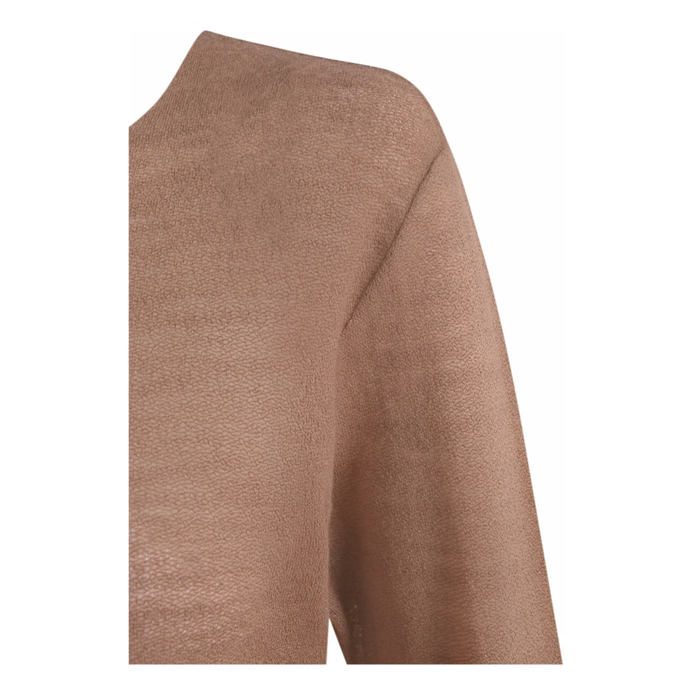Cortana Jen top in maagdelijke wol duin Beige Dames