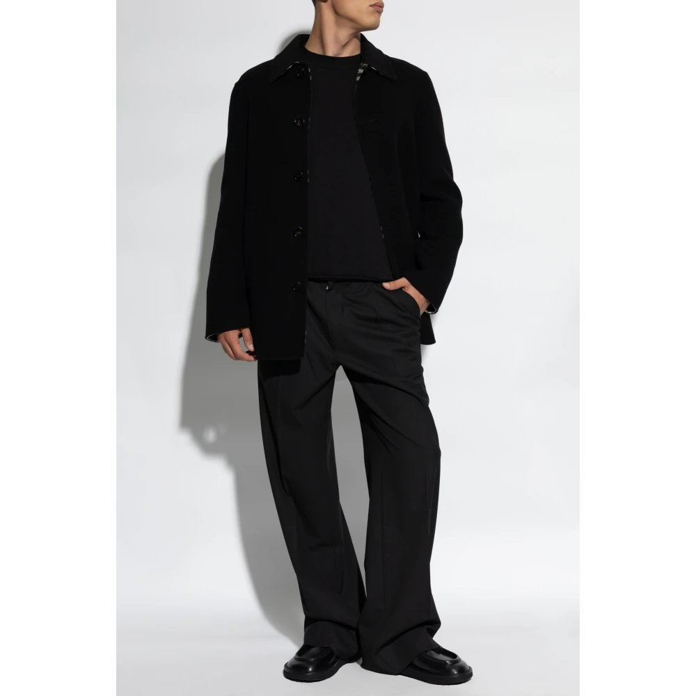 Burberry Wollen jas Black Heren
