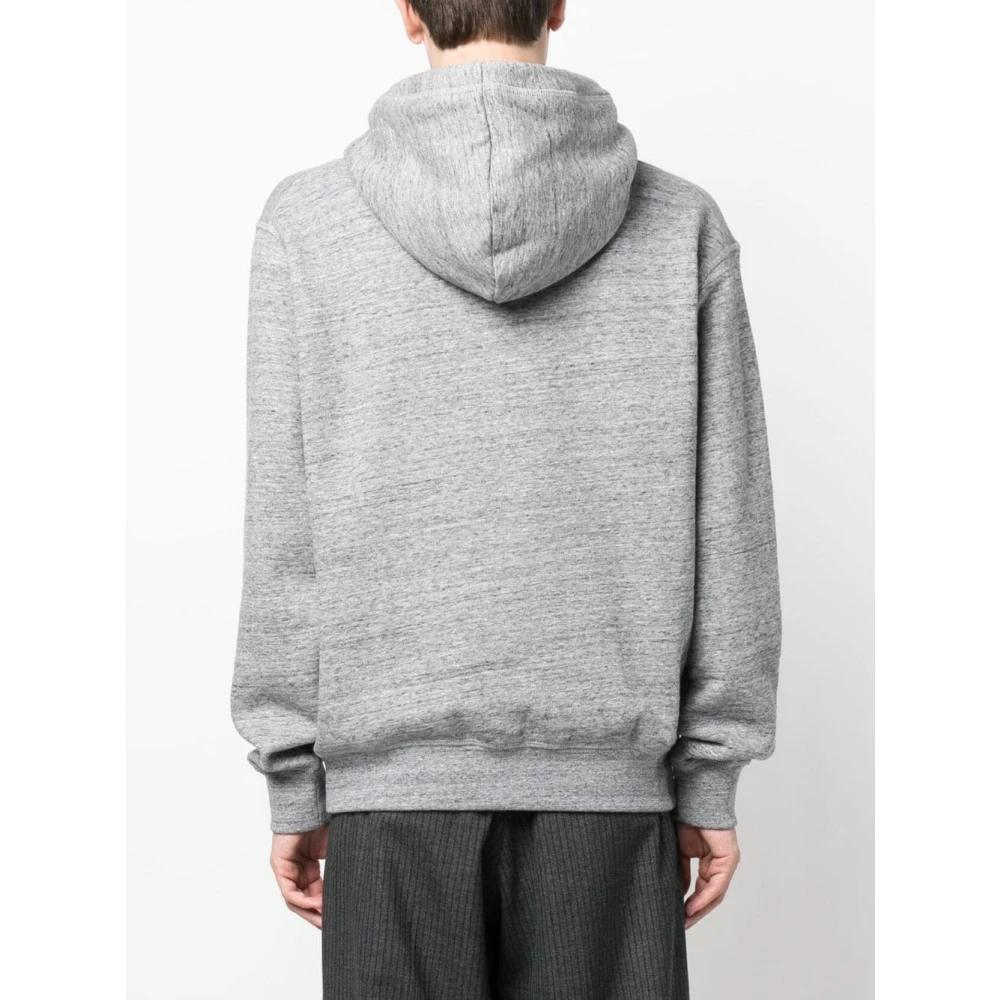 Dsquared2 Grijze University Logo Hoodie Gray Heren