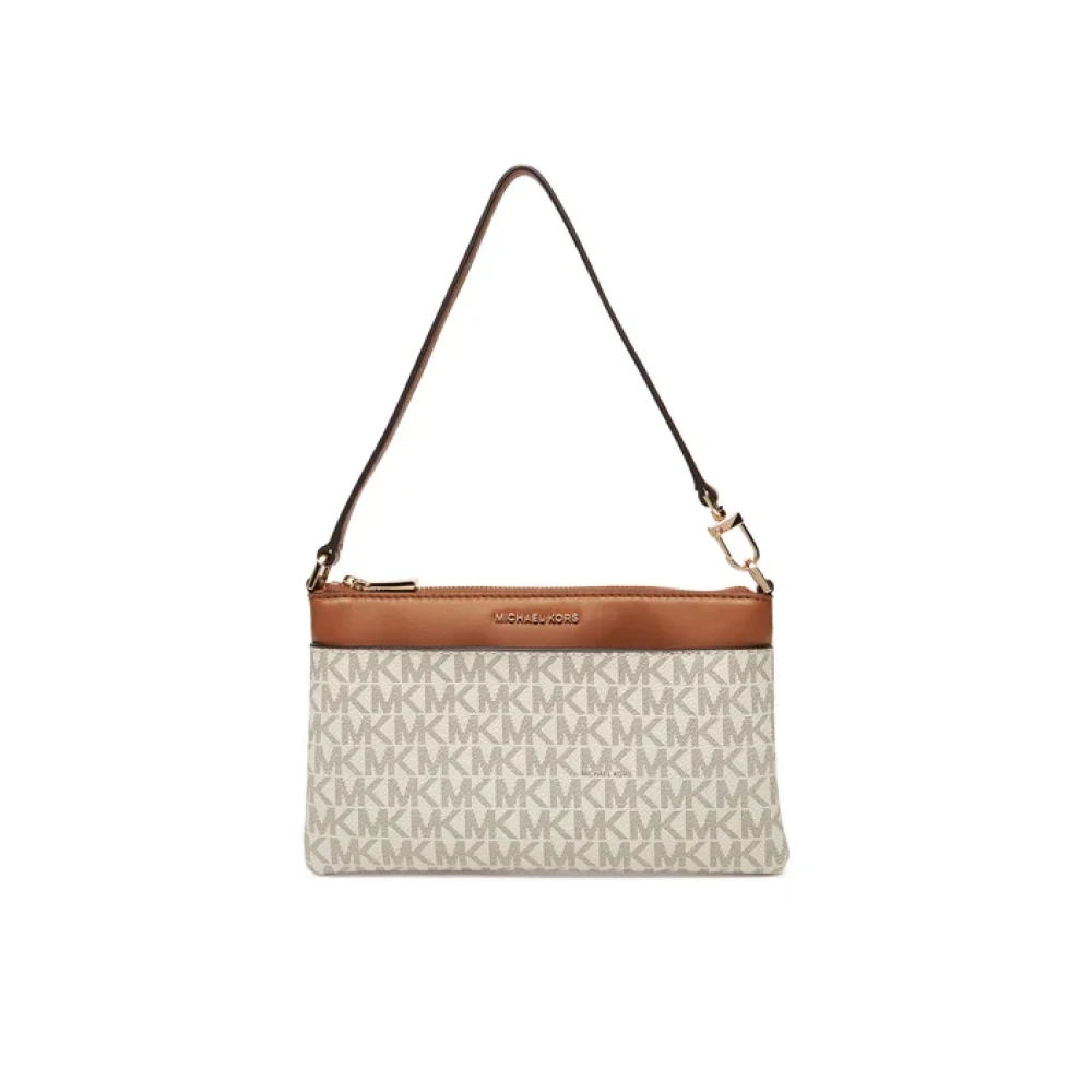 Michael Kors, Tassen , Dames, Beige, ONE Size, Leer, Jet Set Pochette