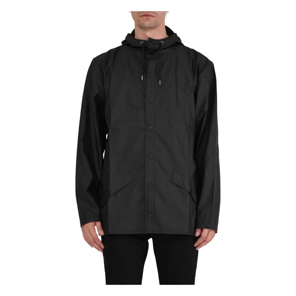 Rains Parka`s Black Heren