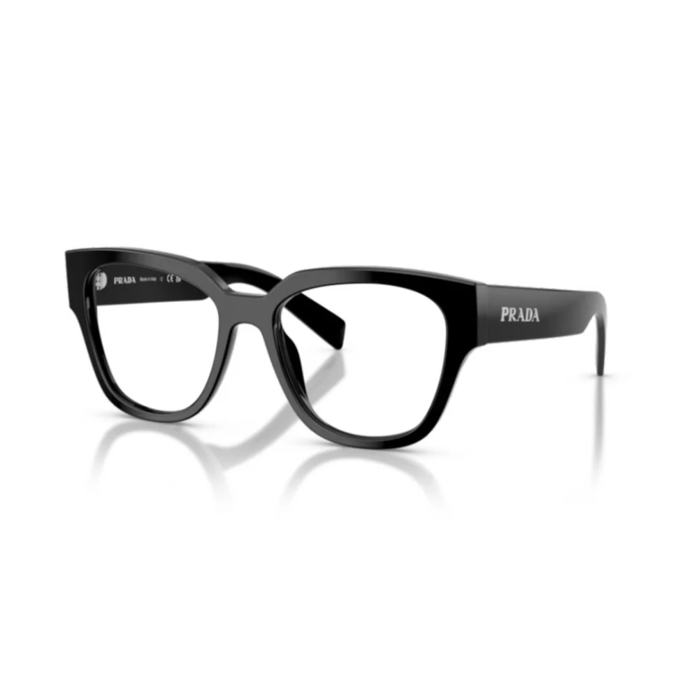 Prada Unisex Black Glasses, 52 Mm, C06v Vista Eyeglasses