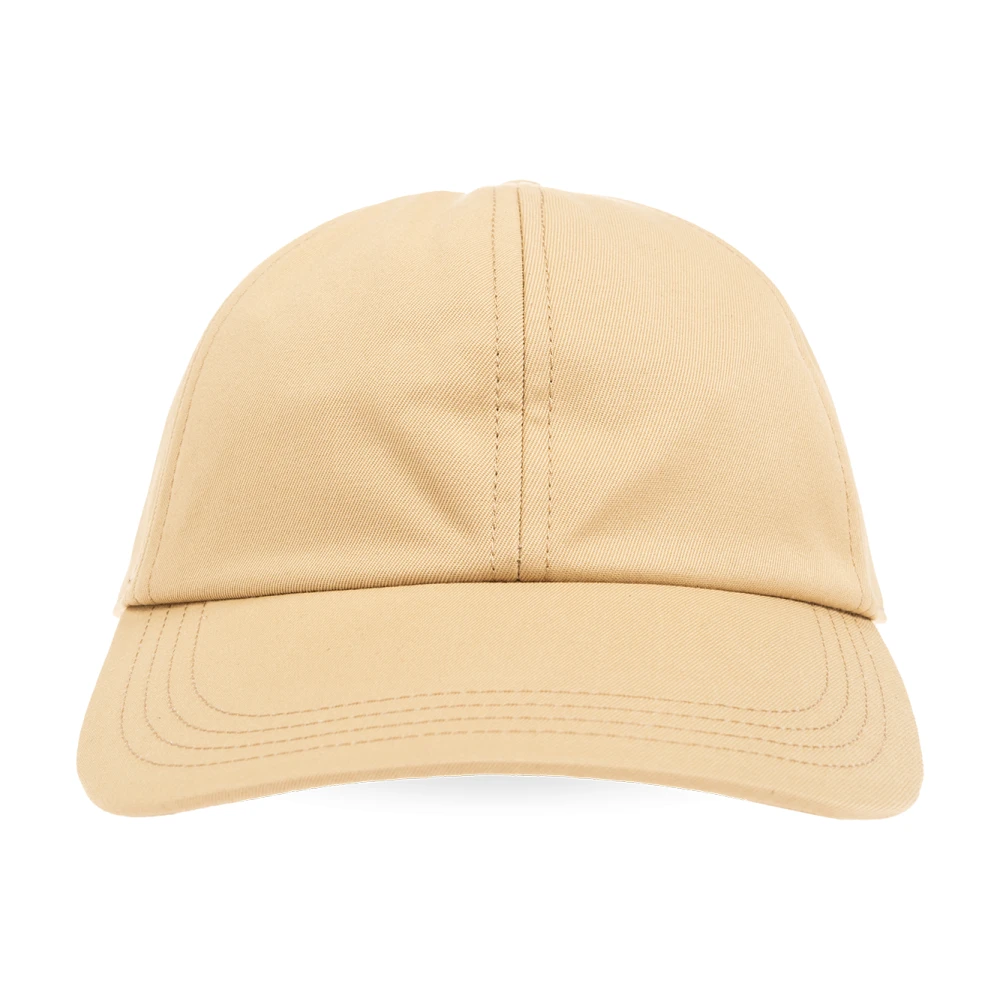 Burberry Beige Baseballkeps Med Böjd Skärm