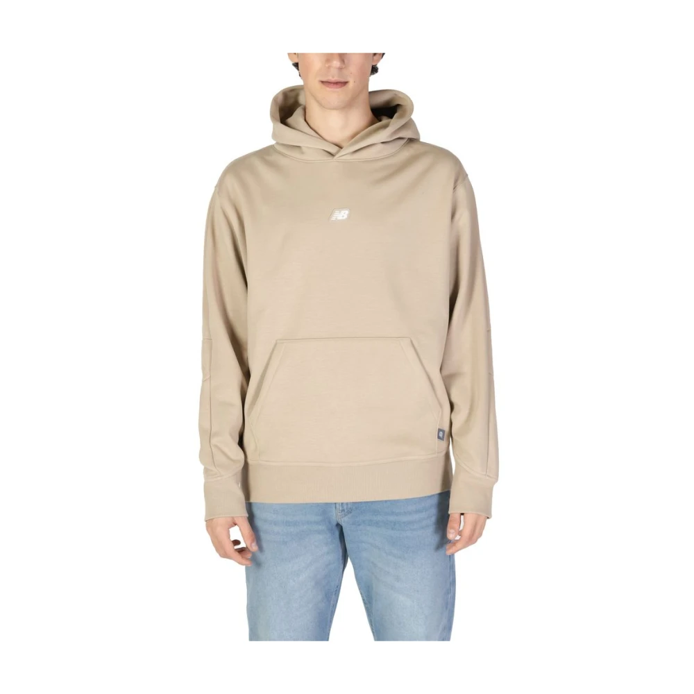 New Balance Beige Sweatshirt van gerecycled polyester Beige Heren