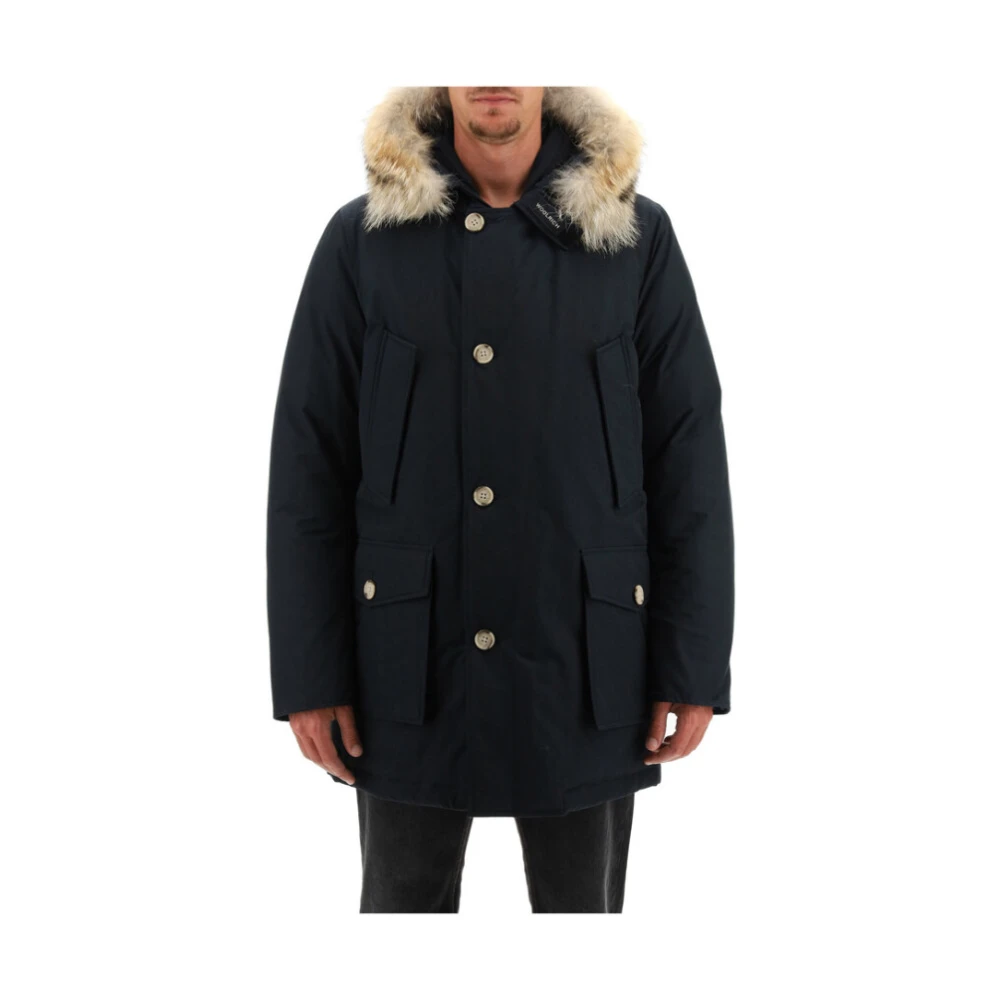 Woolrich Men's Dark/Blue Arctic Parka With Removable Fur