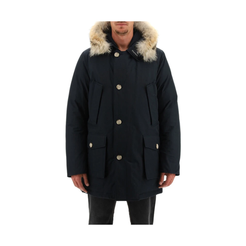 Woolrich Arctic Parka with Removable Fur Blue, Herr
