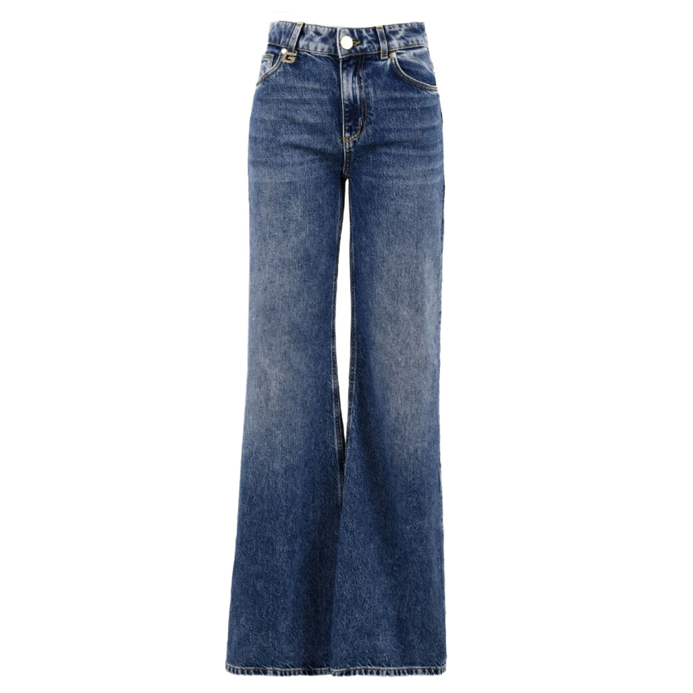 Gaëlle Paris Women's Blue Flare Jeans, W26, Trousers Gaabw00327 Bl01 Model