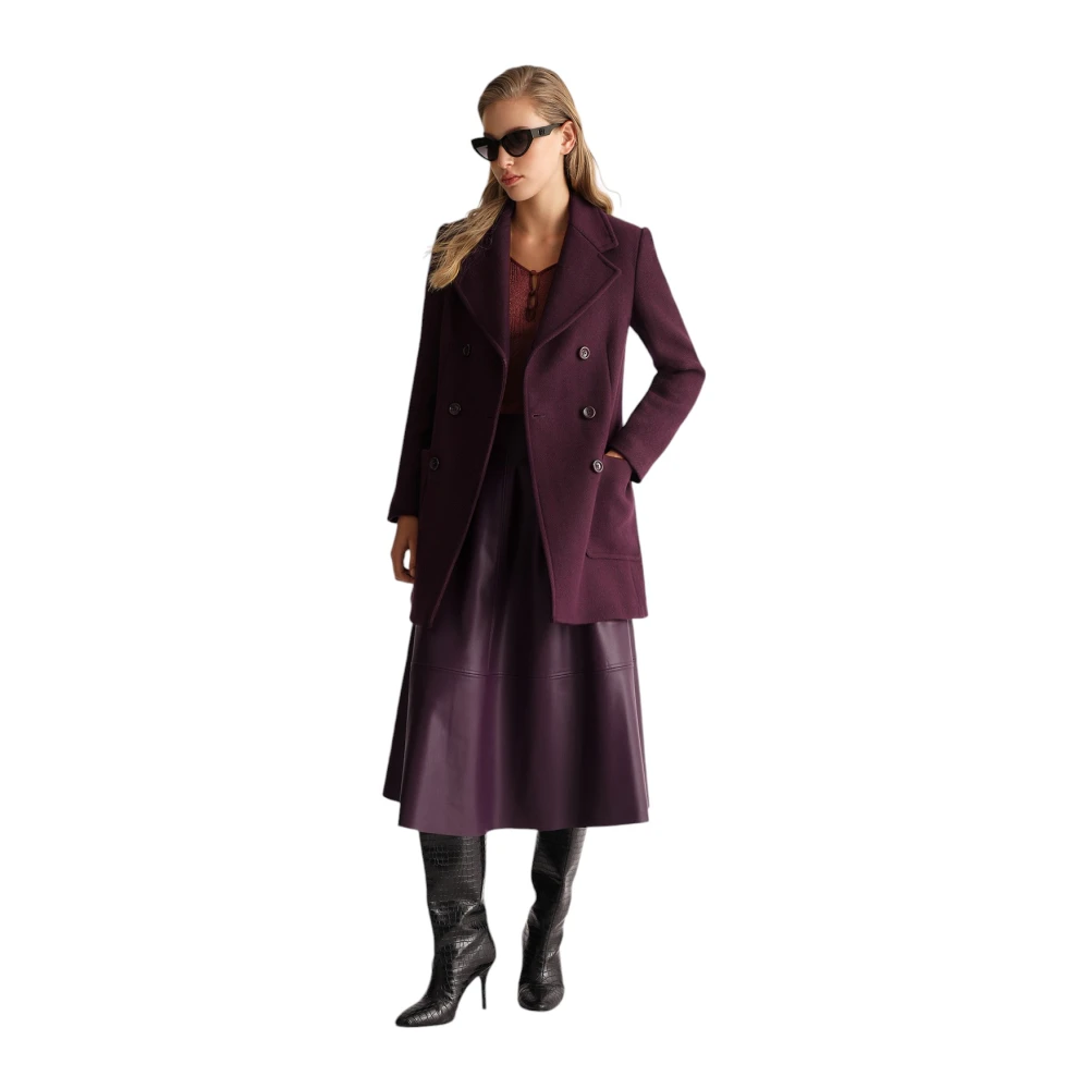 Liu Jo Stijlvolle Winterjas Purple Dames
