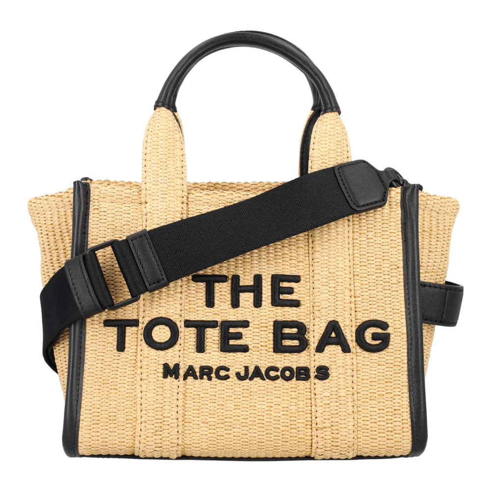 Marc Jacobs Raffia Kleine Tote Tas Beige Dames