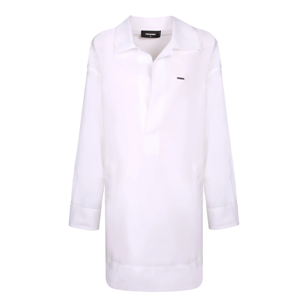 Dsquared2 White Tunics - Female - Tunics - Xs - Blouses & Shirts