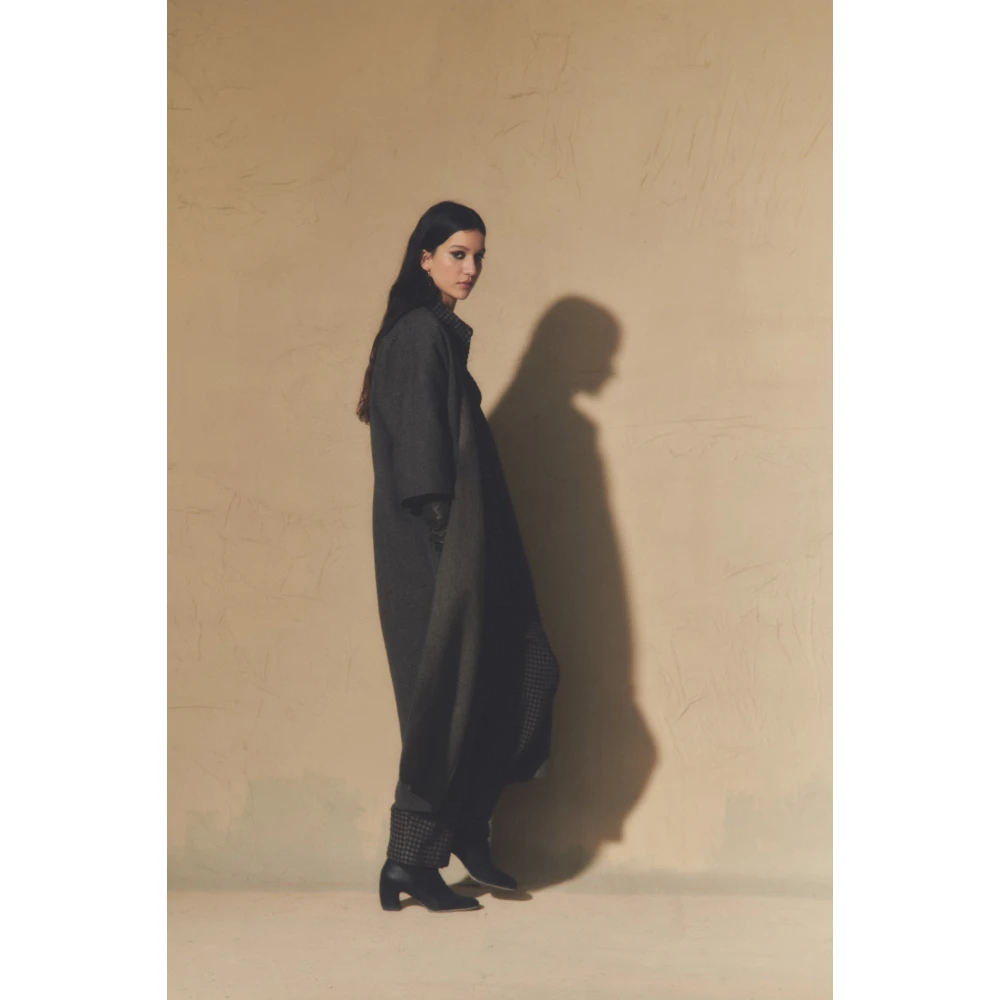 Cortana Oversized omkeerbare jas in grijs Green Dames