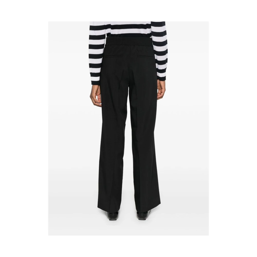 Birgitte Herskind Zwarte Crepe Straight Leg Broek Black Dames