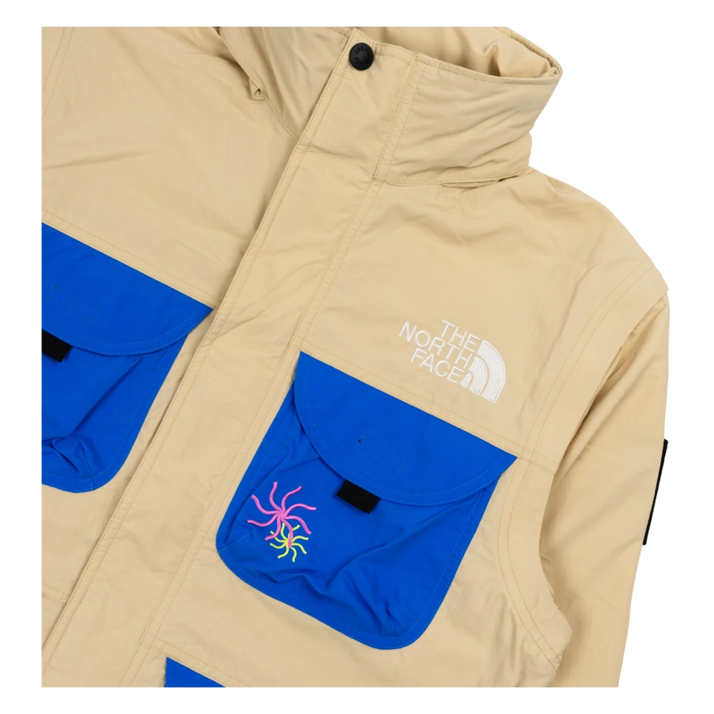 The North Face Omkeerbare jas met Yinka Ilori-kunstwerken Beige Heren