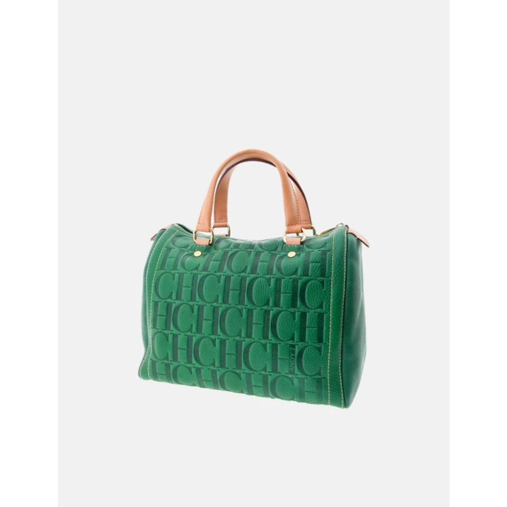 Carolina Herrera Groene Getatoeëerde Andy 7 Bowlingtas Green Dames